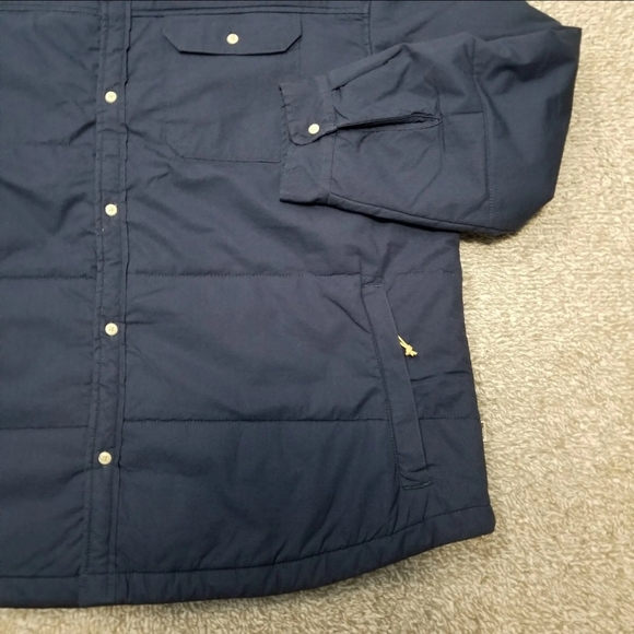 The North Face Size Small Men M66 Insulated Stuffed Shirt Jacket Coat Navy NF0A7 - Picture 3 of 5